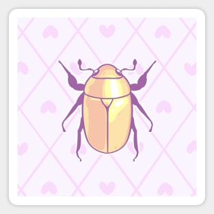 Golden beetle Magnet